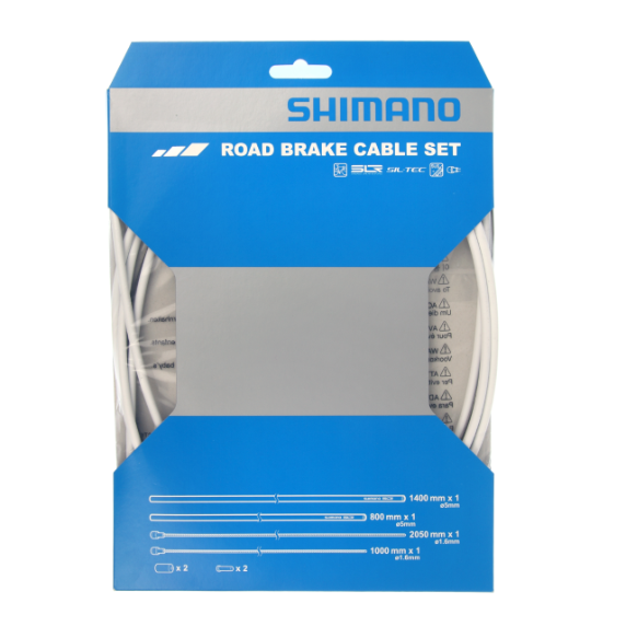 SHIMANO PTFE vit bromskabel- och slangsats