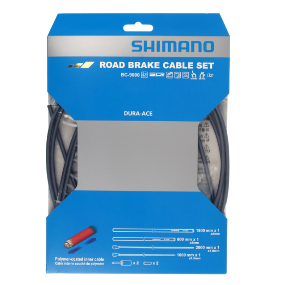 SHIMANO DURA-ACE 9000 Grå bromsvajer- och slangsats