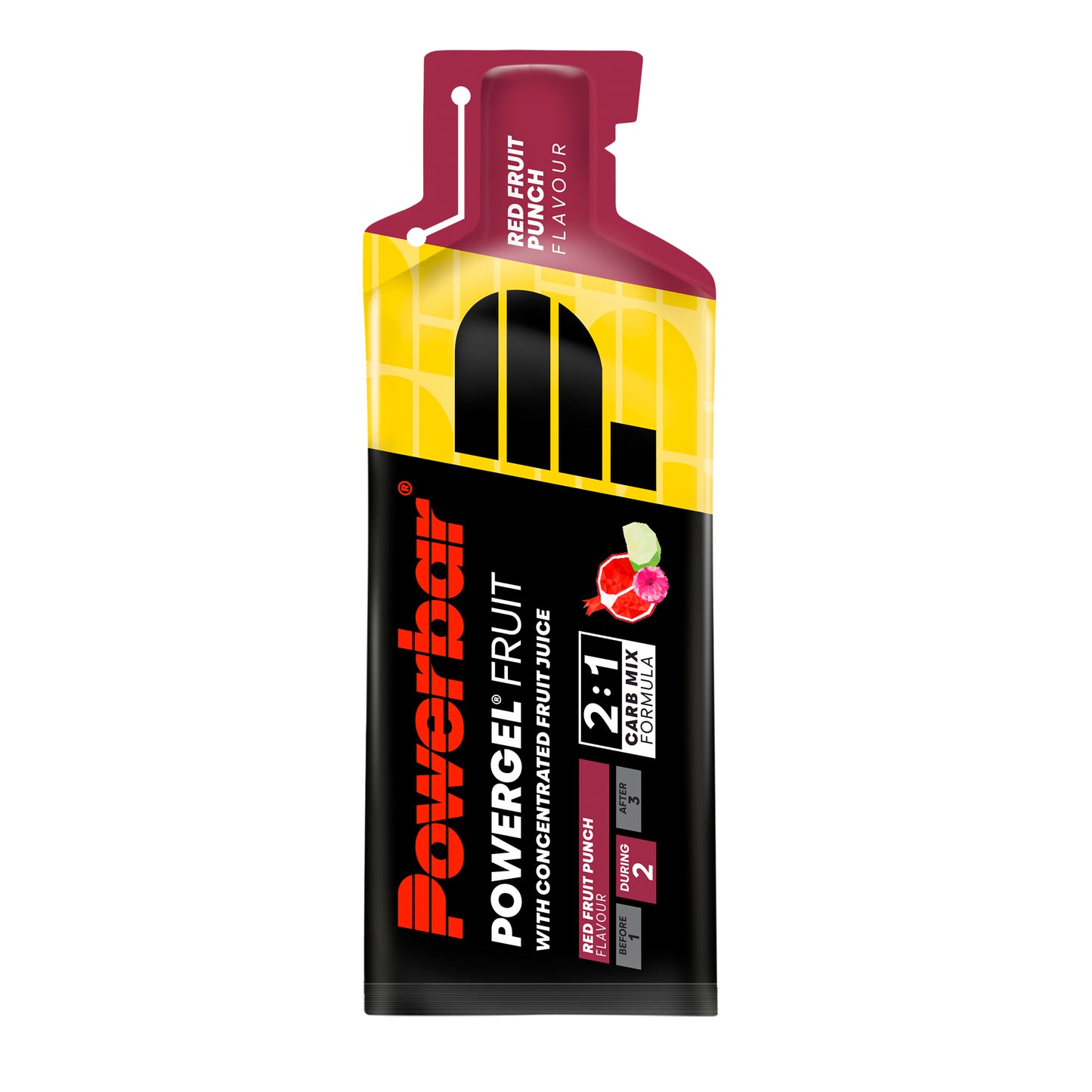 POWERBAR POWERGEL FRUIT Energy Gel (41gr) Röda bär