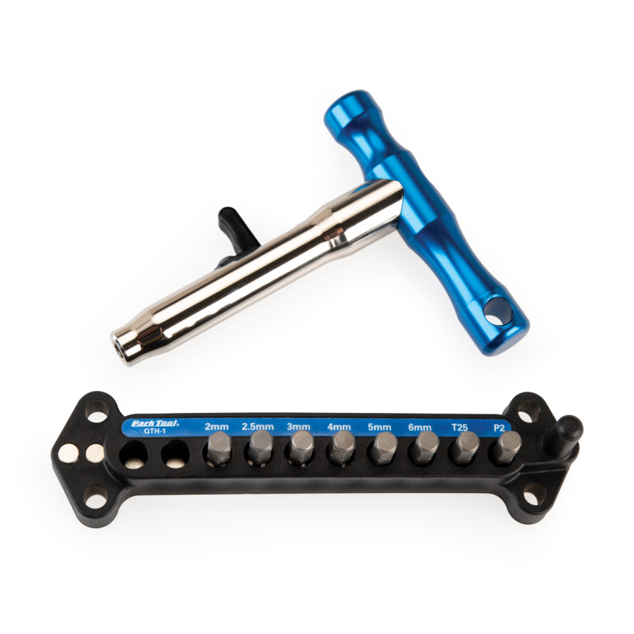 Park Tool QTH-1 Poignée en T à changement rapide avec embouts