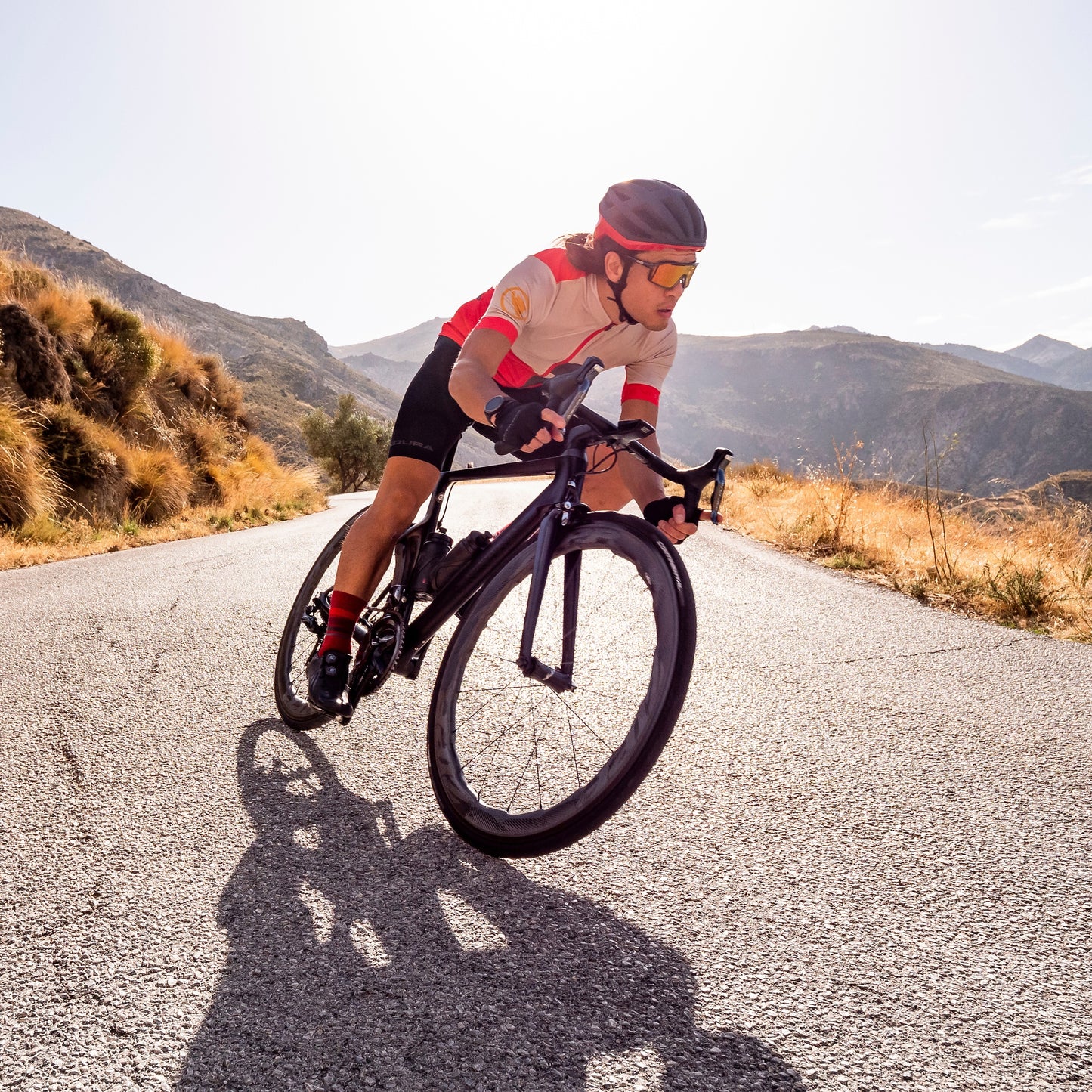 ENDURA FS260 PRINT Kortærmet Jersey Rød