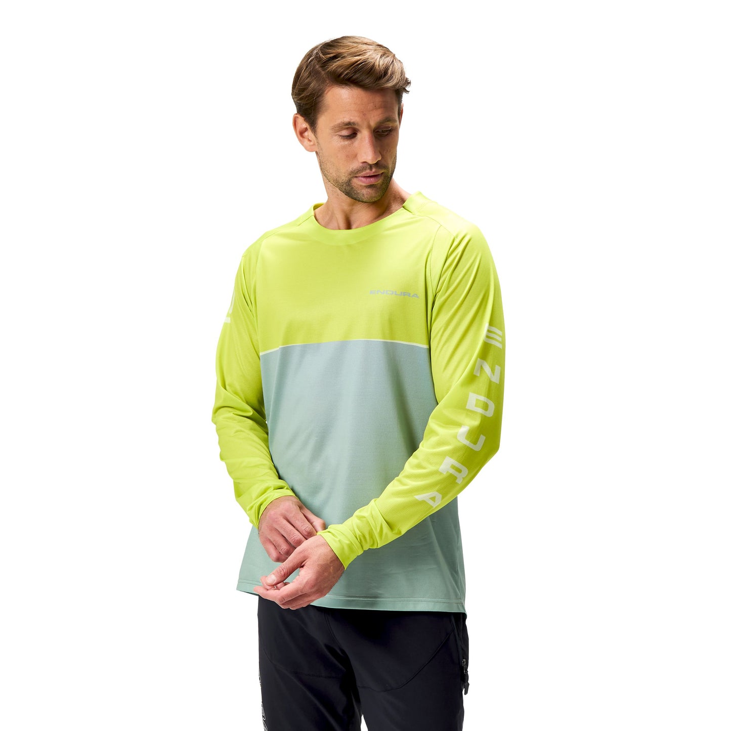 ENDURA CORE PRINTED Dres s dlouhým rukávem Zelená 2025