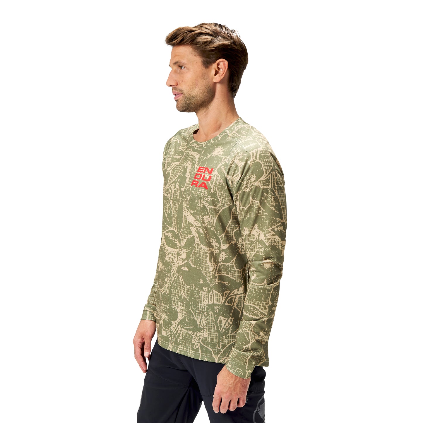 ENDURA LTD PRINTED Langærmet Camo Jersey Khaki 2025