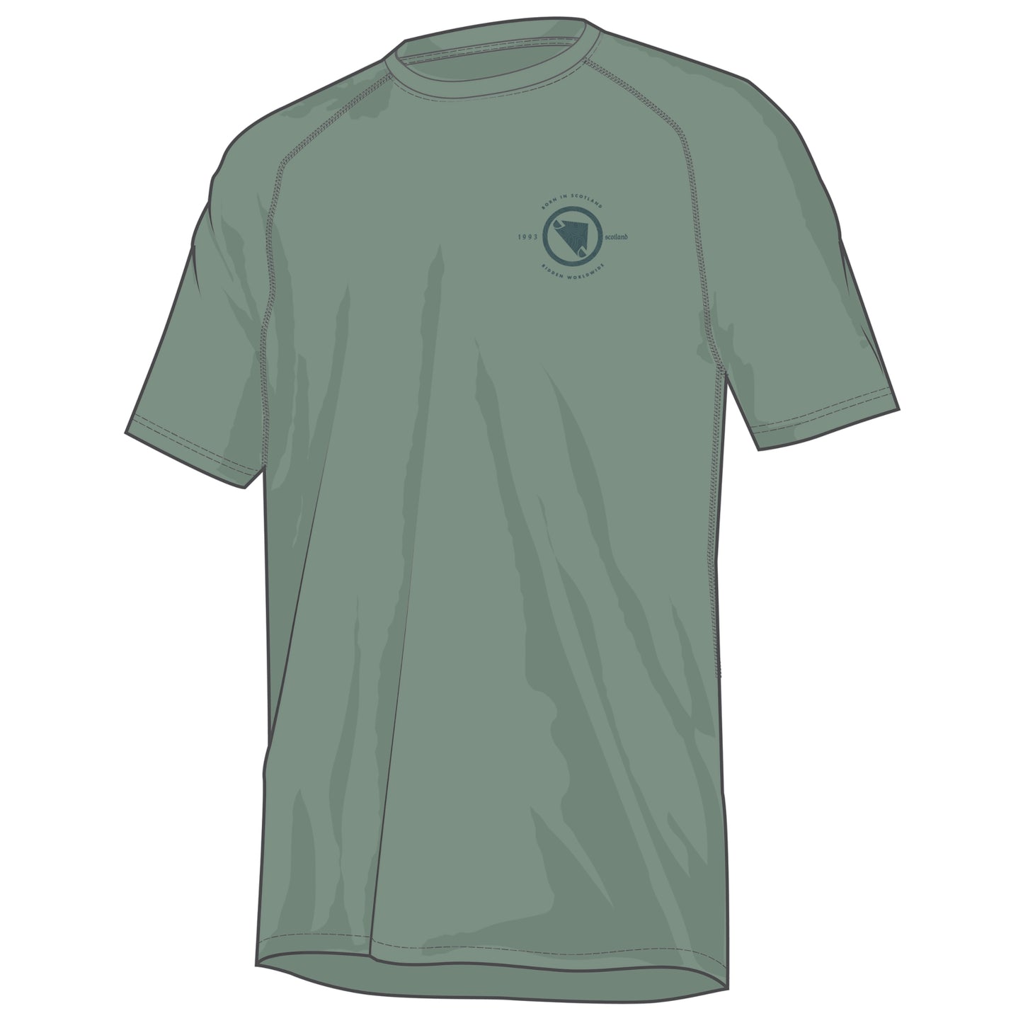 ENDURA LOOP TECH TEE Kortærmet Jersey Sage