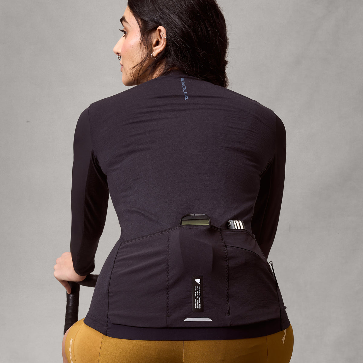 Maillot ENDURA ALLTRACK RIDE Manches Longues Femme Noir