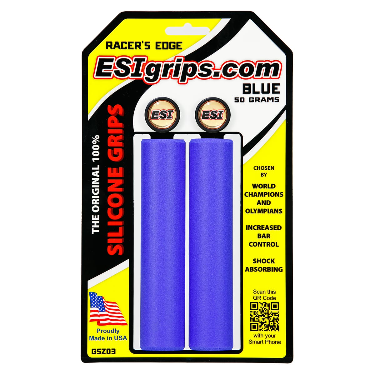 ESI RACER'S EDGE 130 mm greb blå