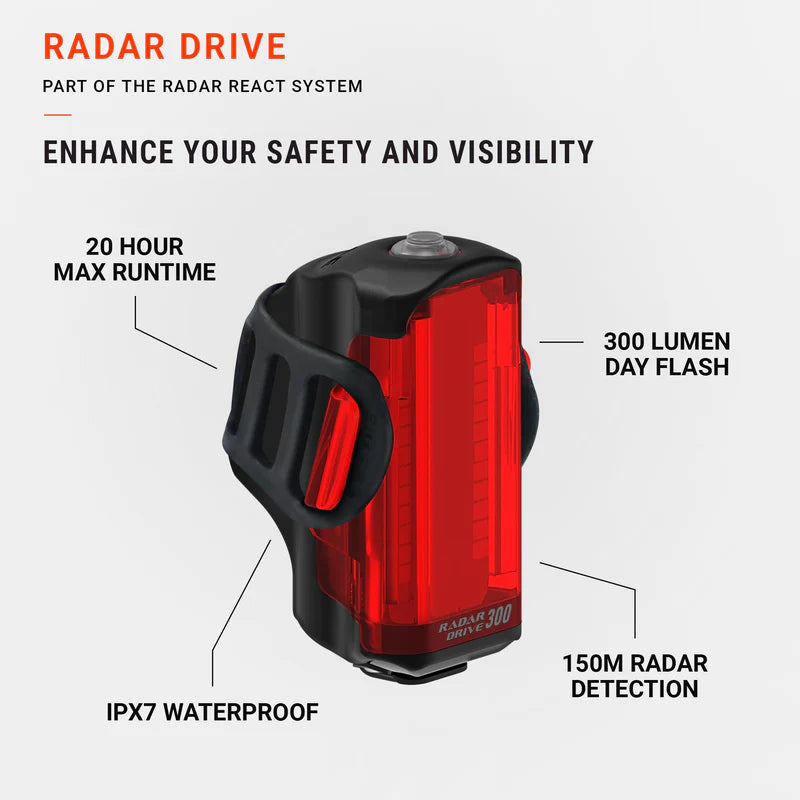Zadní osvětlení LEZYNE RADAR DRIVE