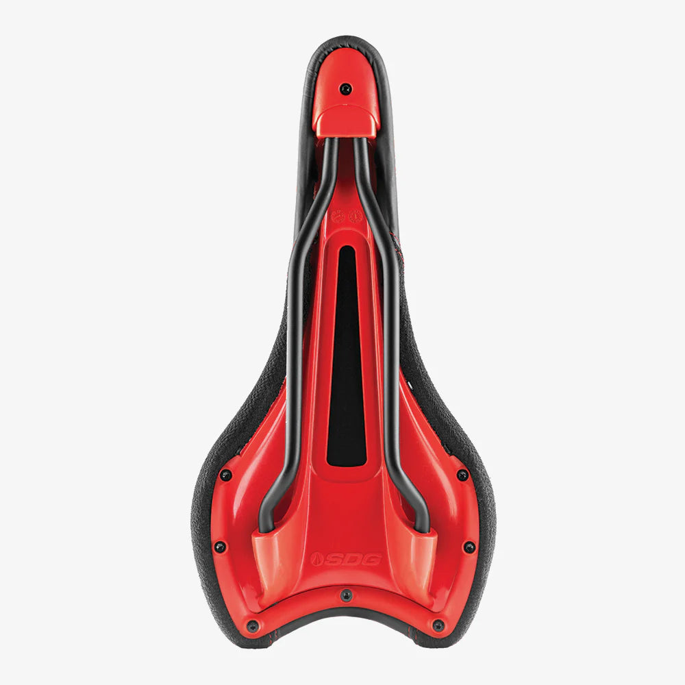 Selle SDG RADAR MTN Rails Titane-Alu Noir/Rouge