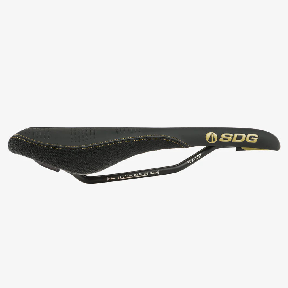 Selle SDG RADAR MTN Rails Titane-Alu Noir/Crème