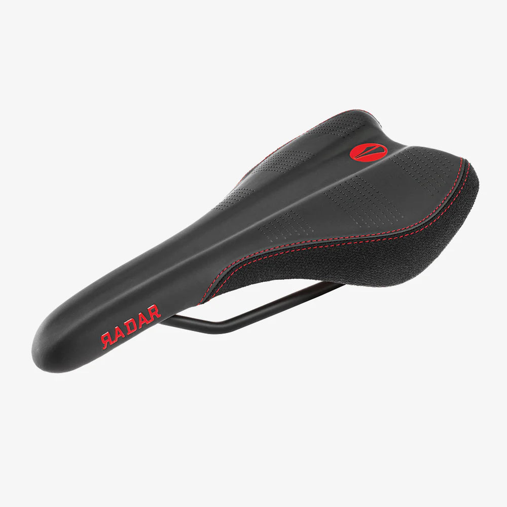 Selle SDG RADAR MTN Rails Titane-Alu Noir/Rouge