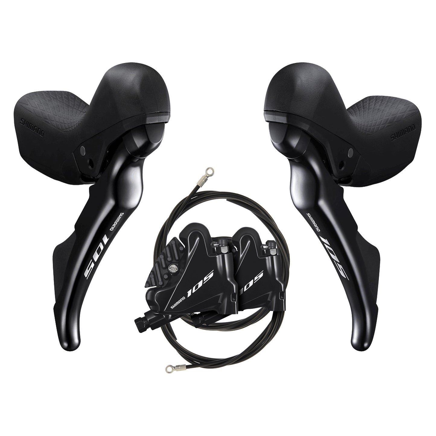 Par SHIMANO 105 R7020 2x11 Flat Mount Discless-håndtag og -kalibre