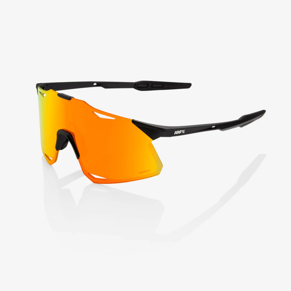 100% brýle HYPERCRAFT Black Matt Hiper Red Mirror