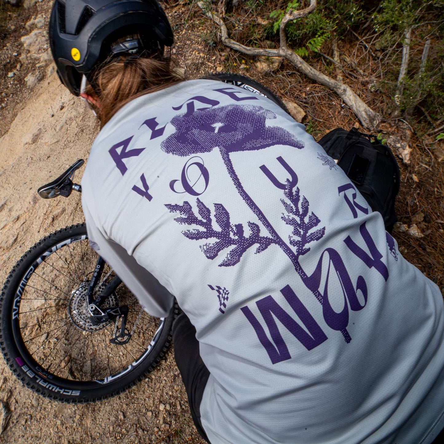 NORTHWAVE XTRAIL 2 Långärmad damtröja Grå/Lila
