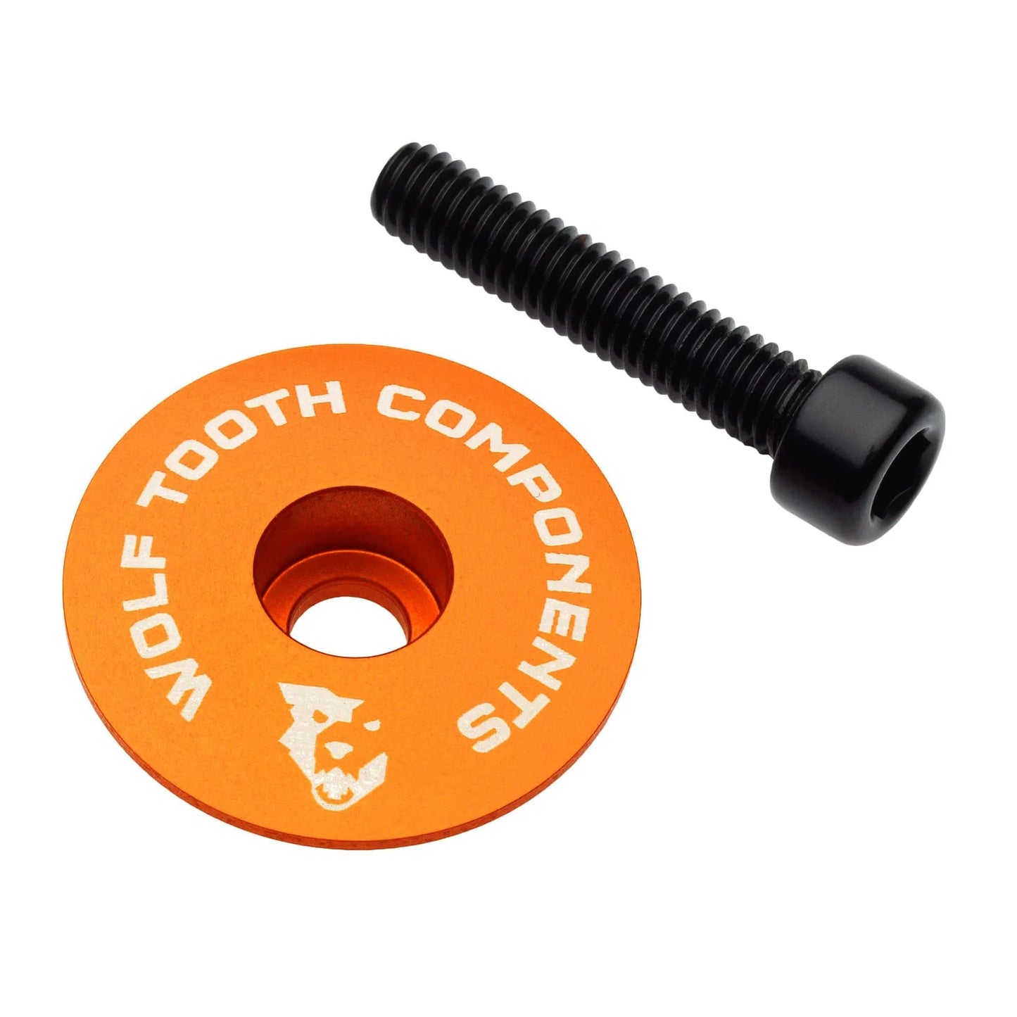 WOLF TOOTH Ultralight-styrekapsel med 1"1/8-skruv, orange
