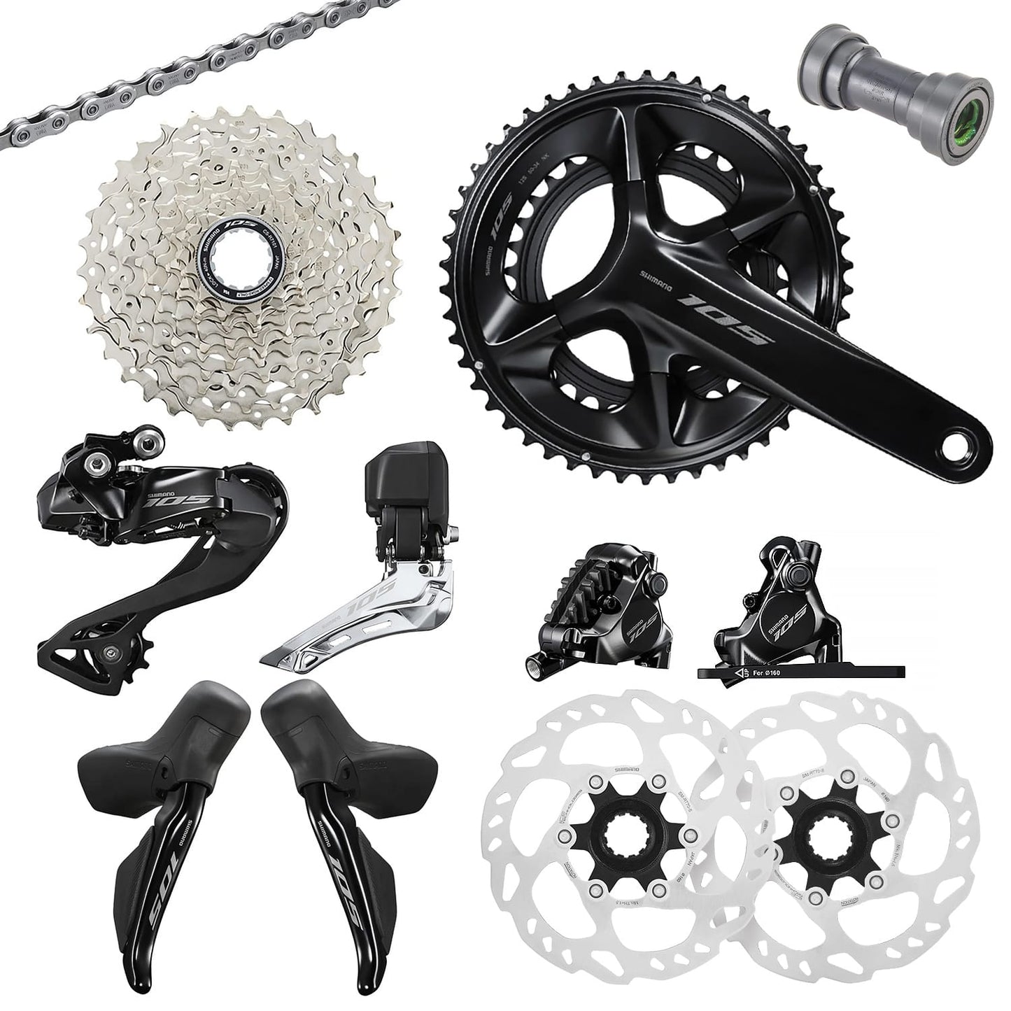 Jednostka napędowa SHIMANO 105 Di2 R7170 2x12V
