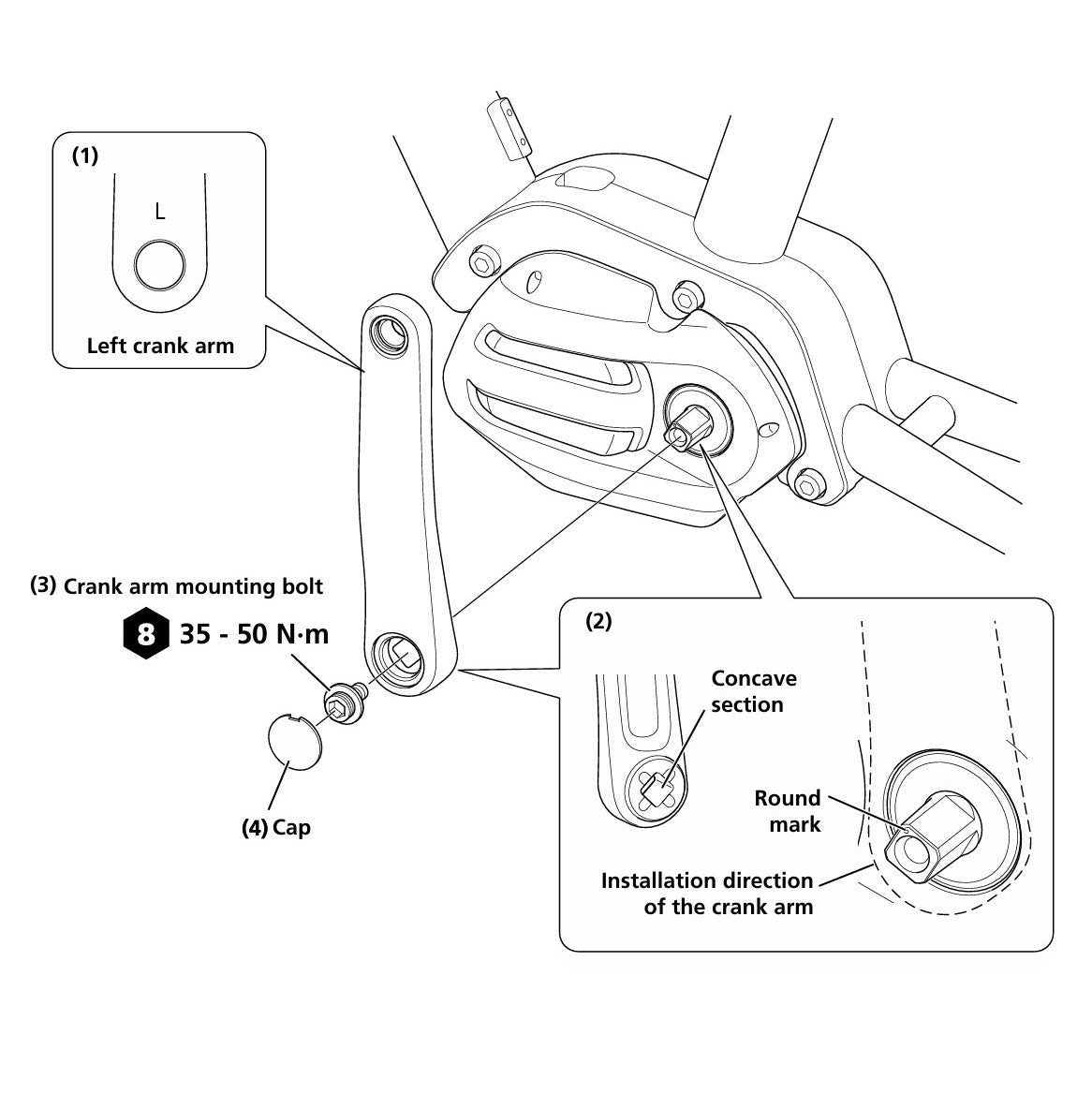 Kliky SHIMANO FC-E5000 Silver
