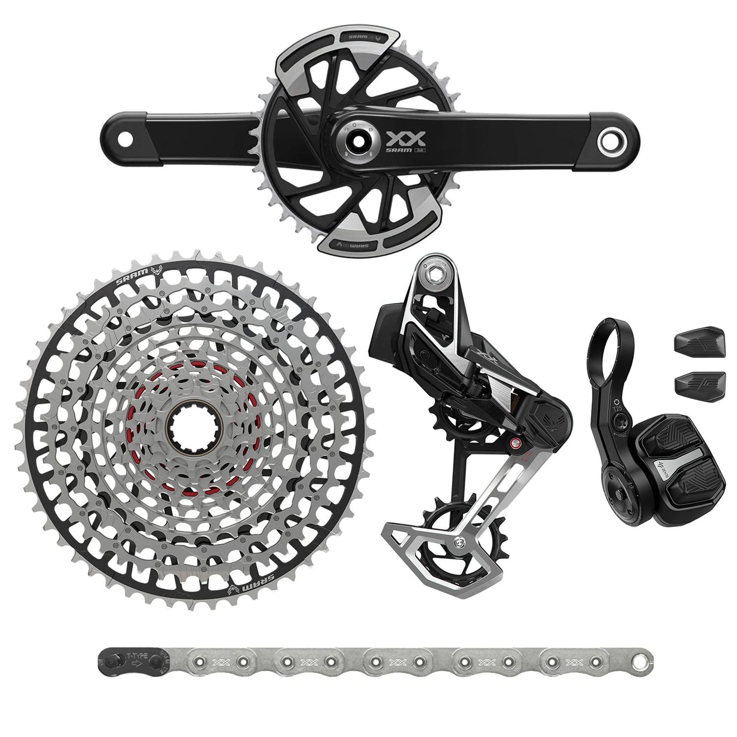 SRAM XX EAGLE T-TYPE AXS Q174 DUB WIDE 32 tänder 2-Guards 10/52 paket