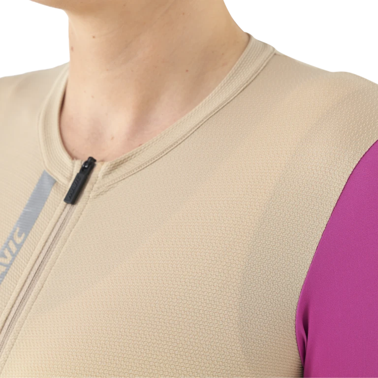 MAVIC ESSENTIAL Kortærmet Jersey til kvinder Beige/Fuschia