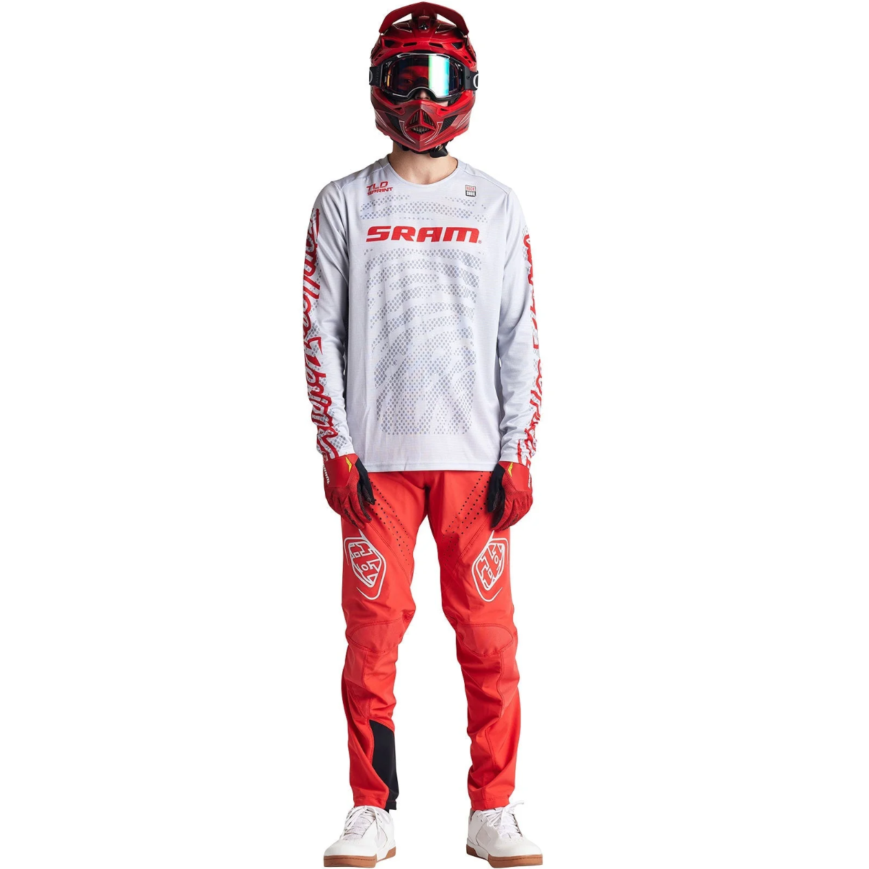 Koszulka z długim rękawem TROY LEE DESIGNS SPRINT SRAM biała