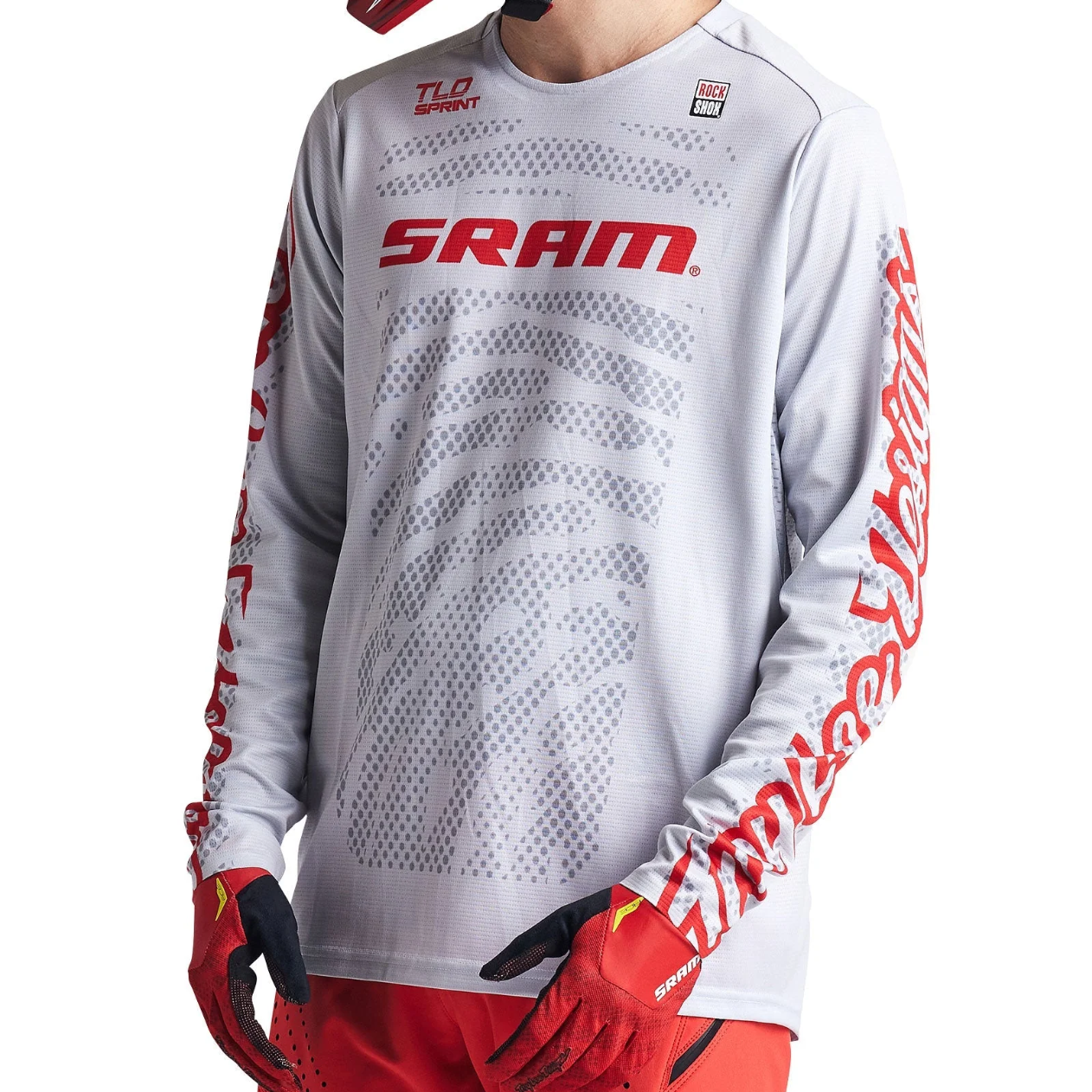 Koszulka z długim rękawem TROY LEE DESIGNS SPRINT SRAM biała