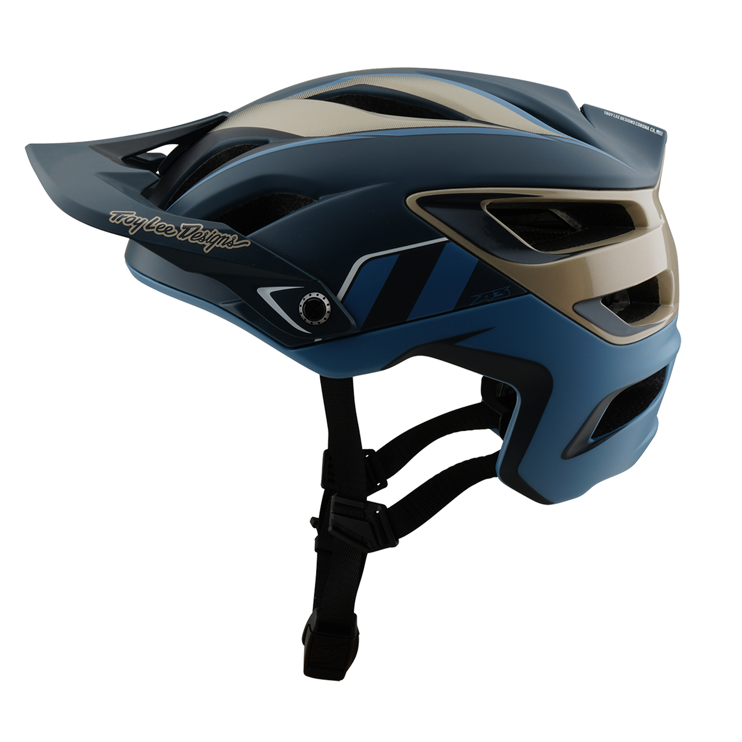 Casque VTT TROY LEE DESIGNS A3 MIPS Bleu/Or