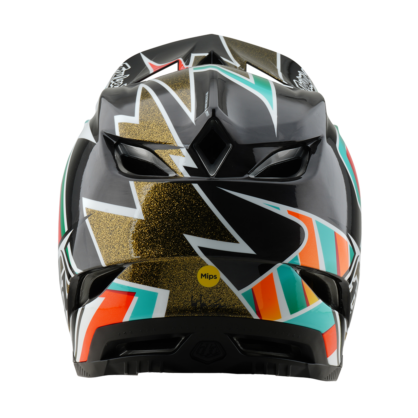 Troy Lee Designs D4 CARBON MIPS FRAMES MTB-hjälm Svart/Guld