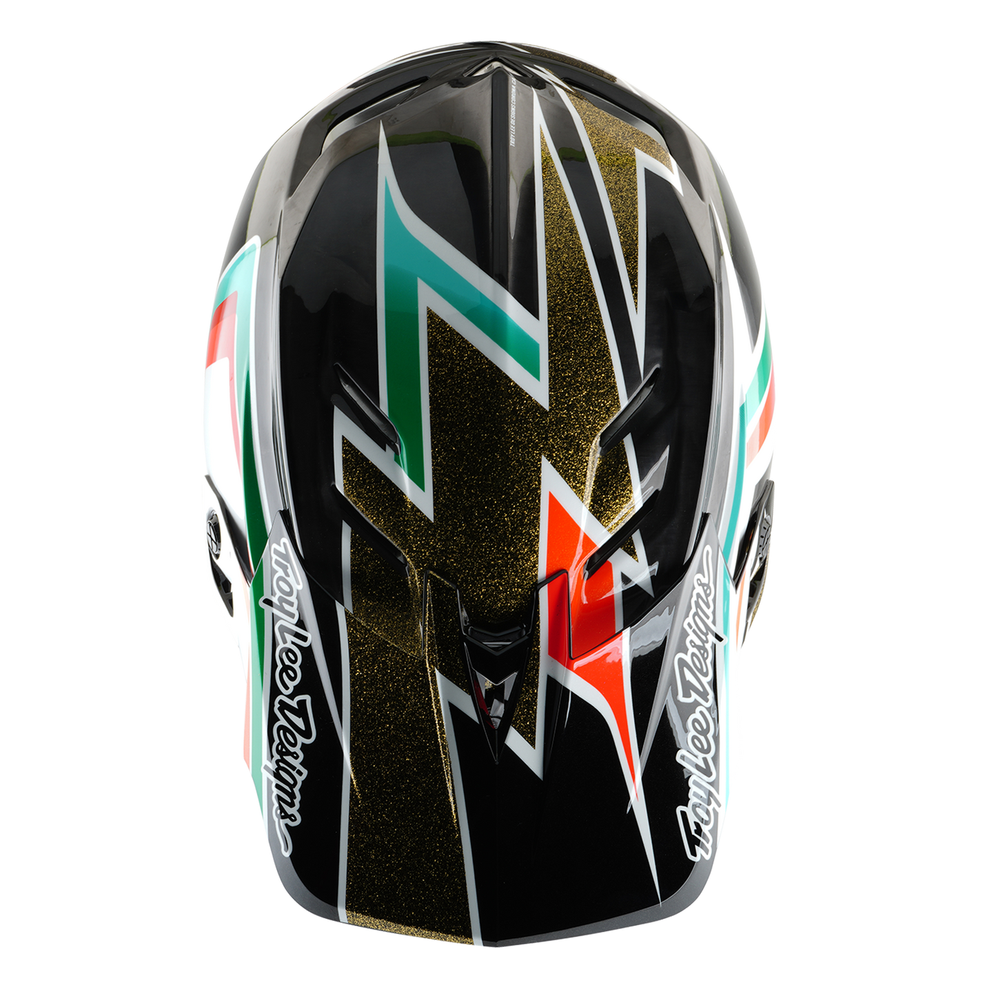 Troy Lee Designs D4 CARBON MIPS FRAMES MTB-hjälm Svart/Guld
