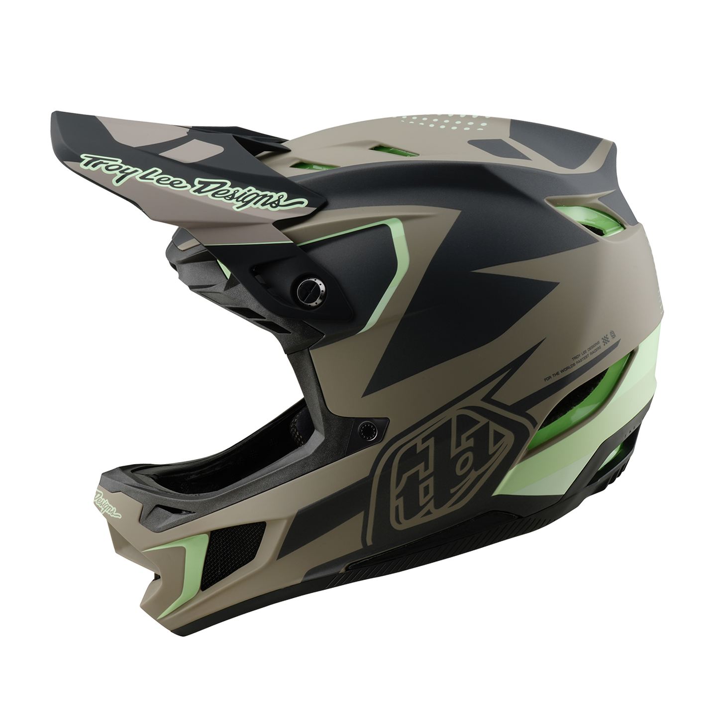 Troy Lee Design D4 COMPOSITE MIPS MTB-hjelm Brun/sort/gul
