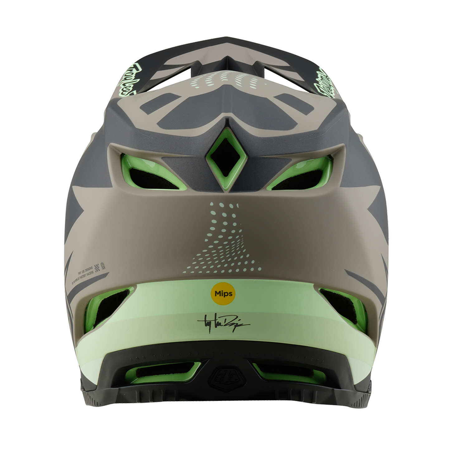 Troy Lee Design D4 COMPOSITE MIPS MTB-hjelm Brun/sort/gul