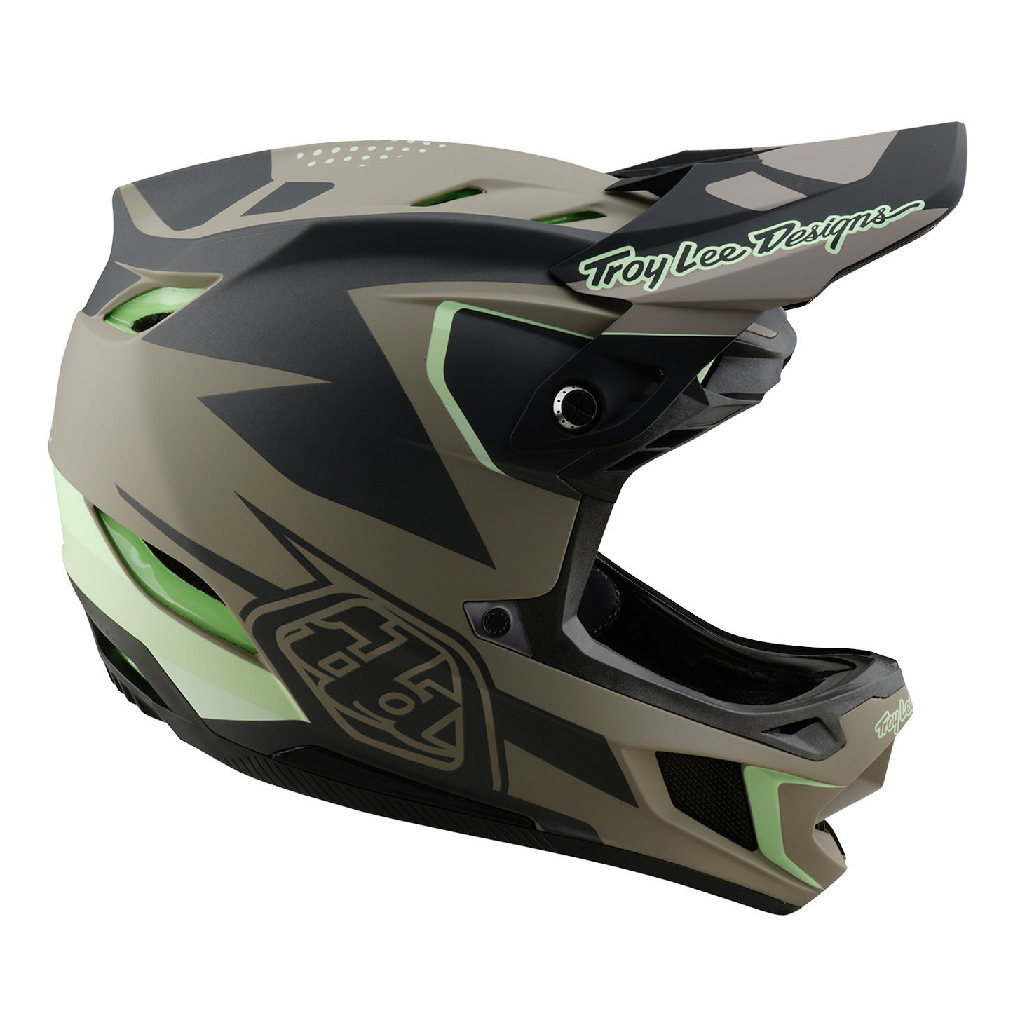 Troy Lee Design D4 COMPOSITE MIPS MTB-hjelm Brun/sort/gul