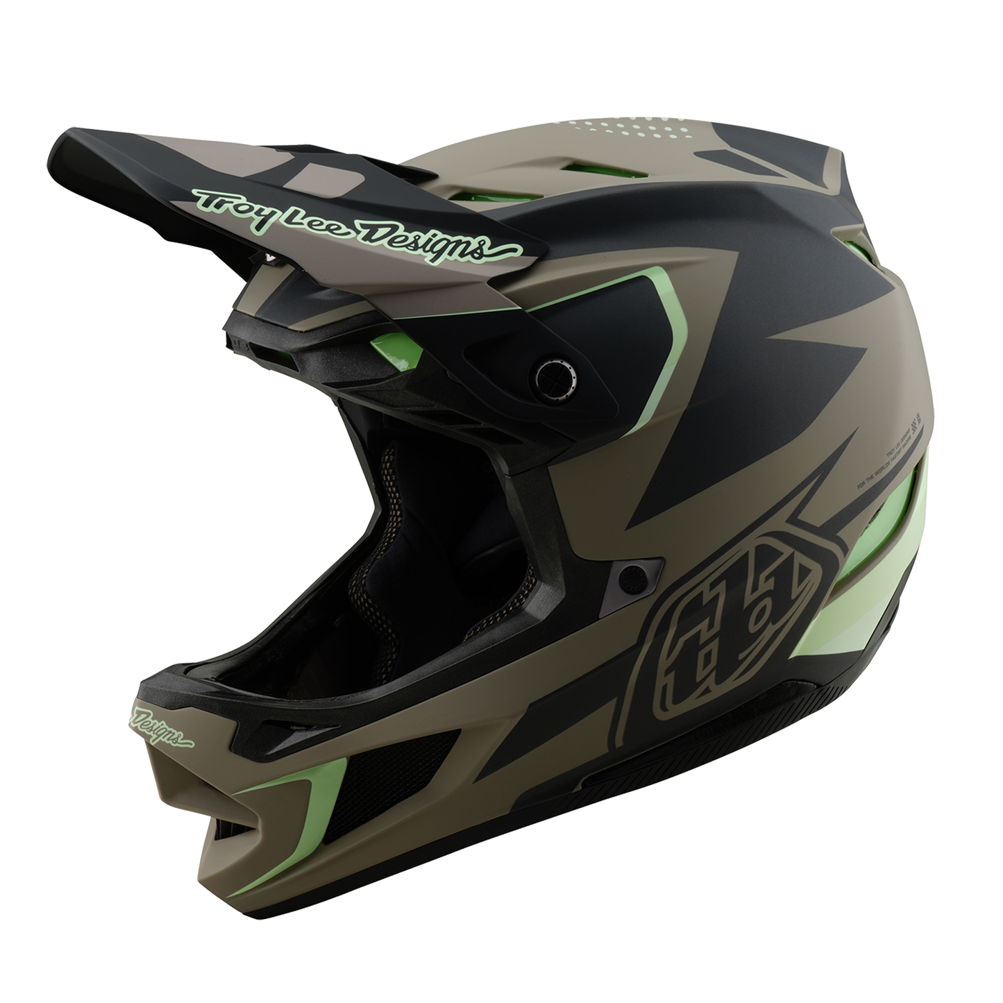 Troy Lee Design D4 COMPOSITE MIPS MTB-hjelm Brun/sort/gul