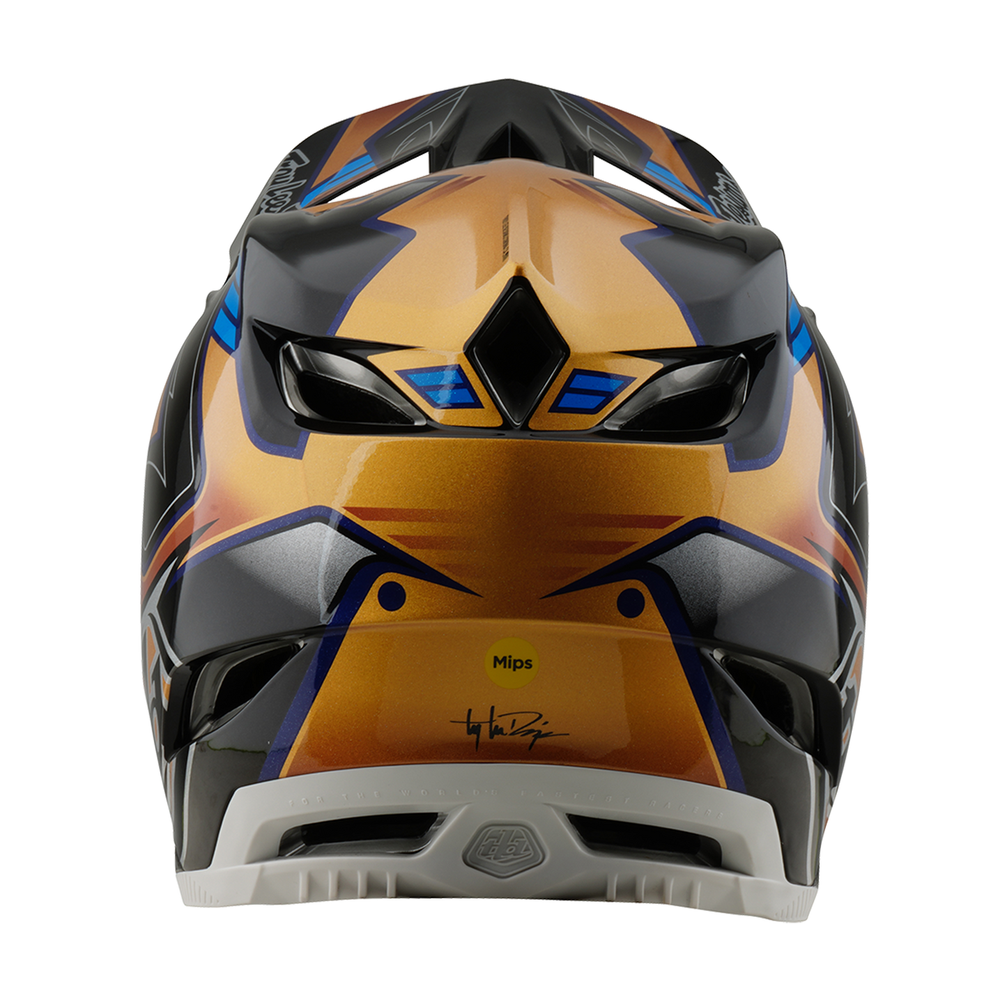 TROY LEE DESIGN D4 COMPOSITE MIPS ROYALTY MTB přilba černá/zlatá