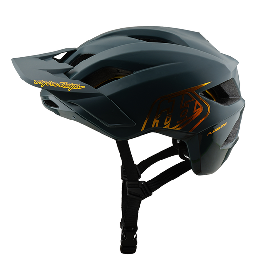 MTB-hjelm Troy Lee Design FLOWLINE POINT MIPS Grå/gul 2025