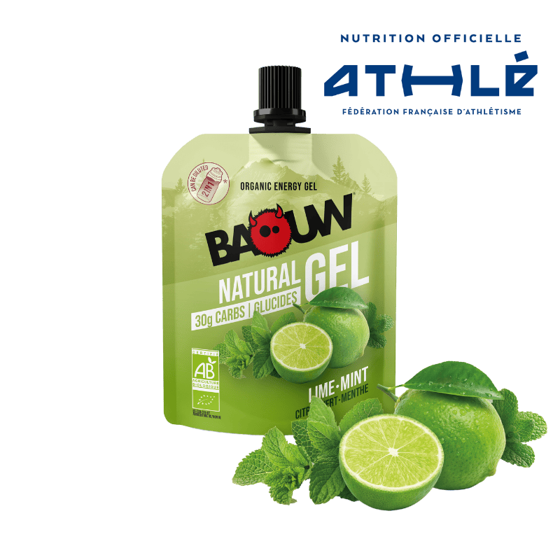 Gel Énergétique BAOUW BIO Citron Vert/Menthe (85g)