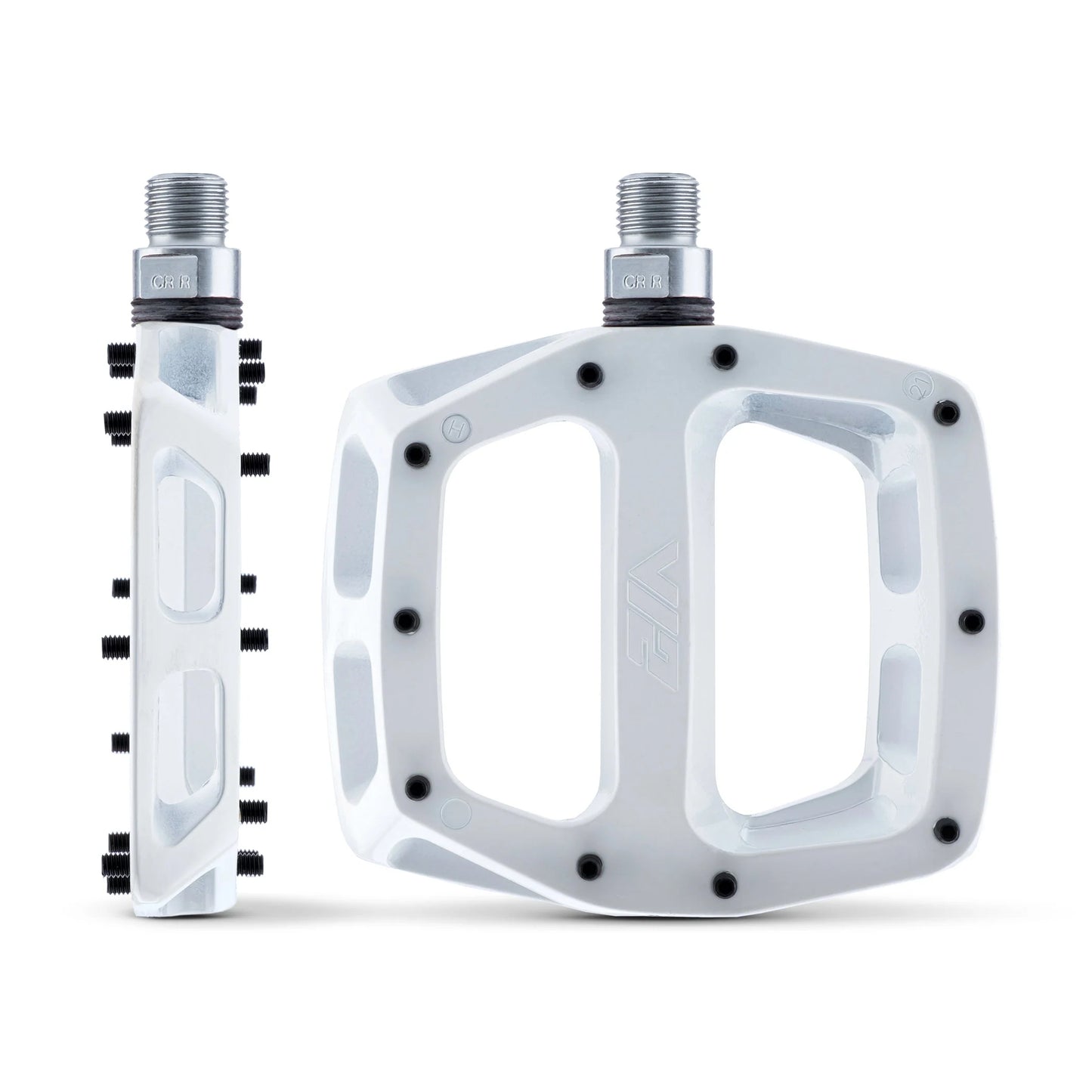 DMR V12 White platta pedaler