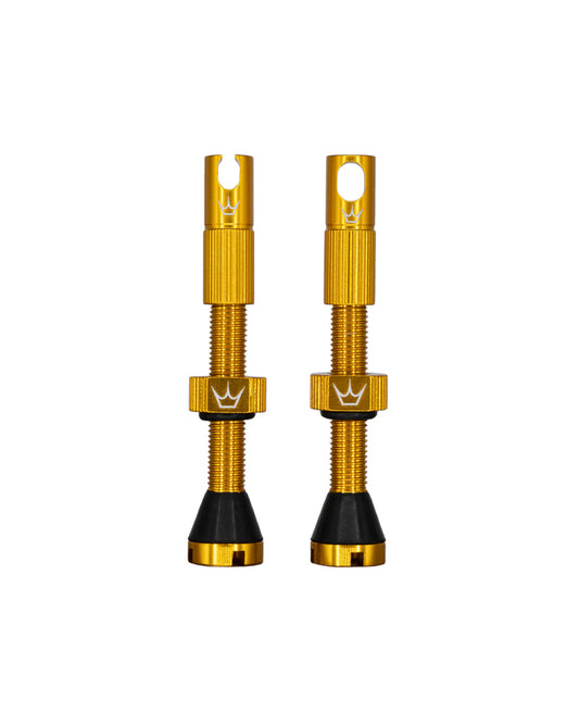 PEATY'S x Chris King MK2 Presta 60 mm slanglösa ventiler (x2) Guld