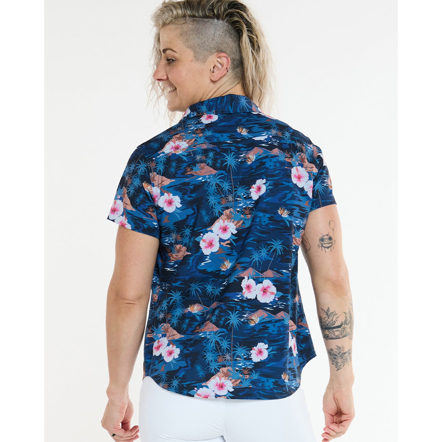 Chemise Technique DHARCO TECH PARTY OASIS Femme Bleu