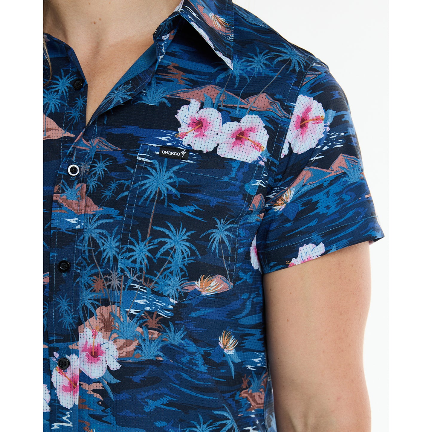 Chemise Technique DHARCO TECH PARTY OASIS Femme Bleu