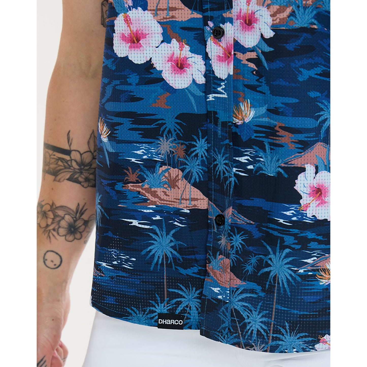 Chemise Technique DHARCO TECH PARTY OASIS Femme Bleu
