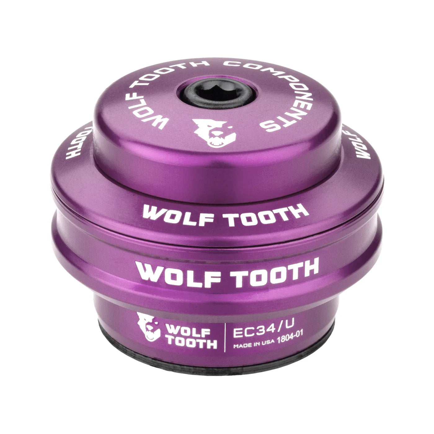 Vysoká miska pro sadu vnějšího řízení WOLF TOOTH PERFORMANCE 1"1/8 EC34, výška 16 mm, fialová