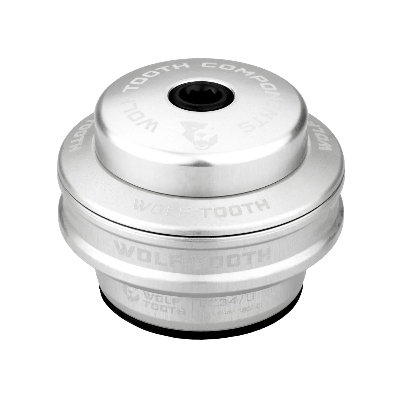 Vysoká miska pro sadu vnějšího řízení WOLF TOOTH PERFORMANCE 1"1/8 EC34, výška 16 mm, stříbrná