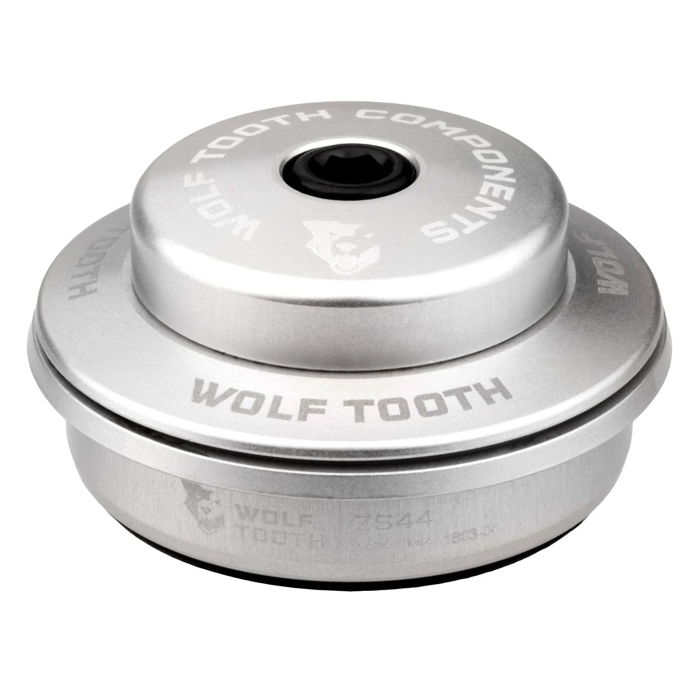 Høj skål til semi-integreret styrsæt WOLF TOOTH PREMIUM 1"1/8 ZS44 Stack 6 mm sølv