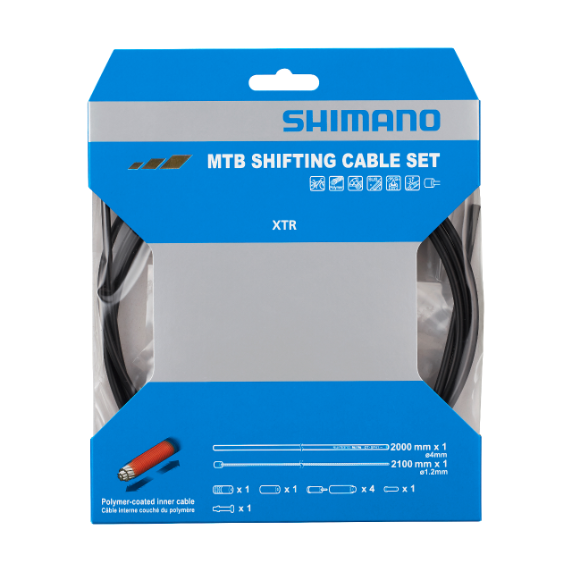 SHIMANO Polymer Mono Derailleur kabel- og slangesæt