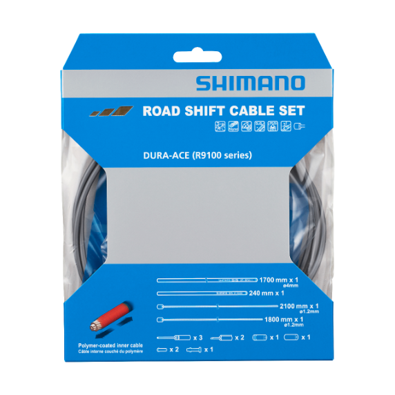SHIMANO DURA-ACE 9100 Polymer Grey Derailleur Cables and Hoses Kit