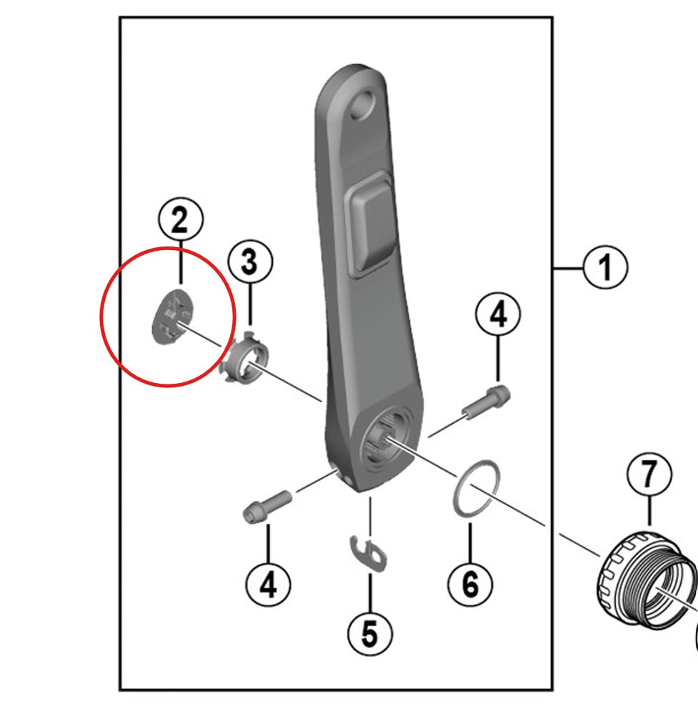 SHIMANO Vevkåpa för FC-R8100-P vevparti