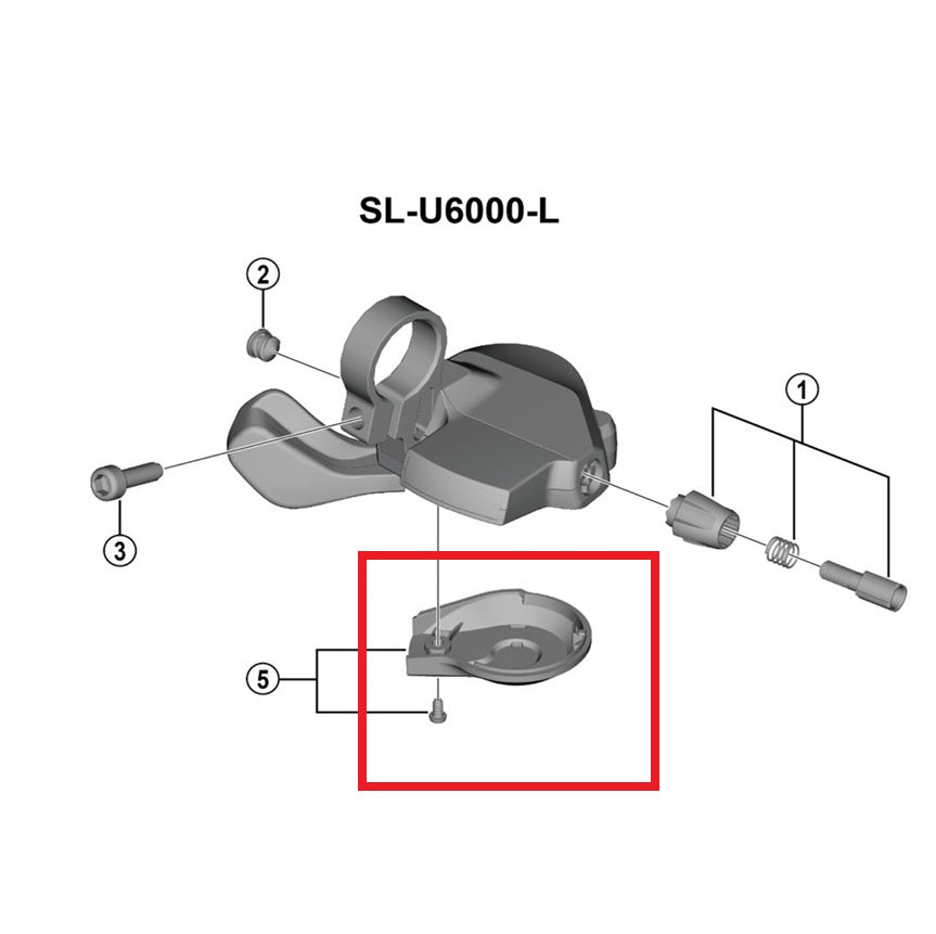 Osłona lewej dźwigni SHIMANO U6000