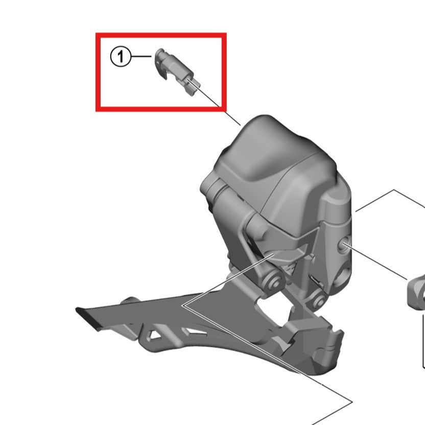 SHIMANO FD-R9250/R8150 Kryt otvoru přední přehazovačky