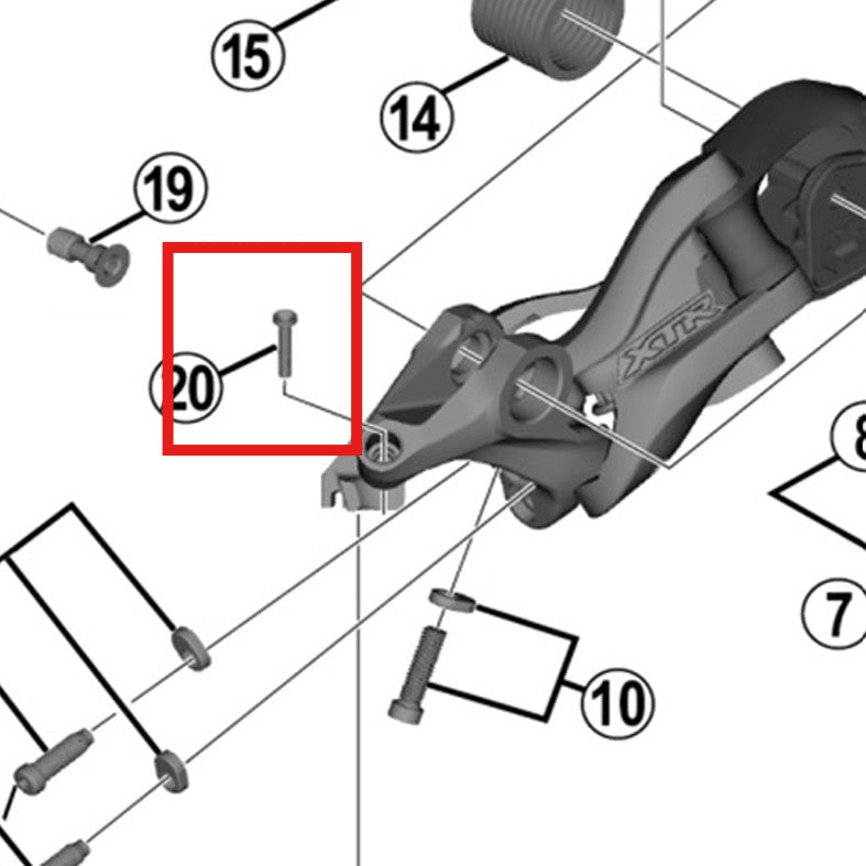 SHIMANO RD-M9000 Skydd med tunga