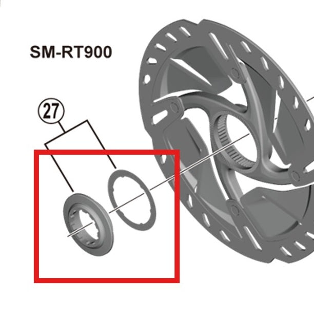 Wewnętrzna środkowa nakrętka zabezpieczająca SHIMANO SM-RT900