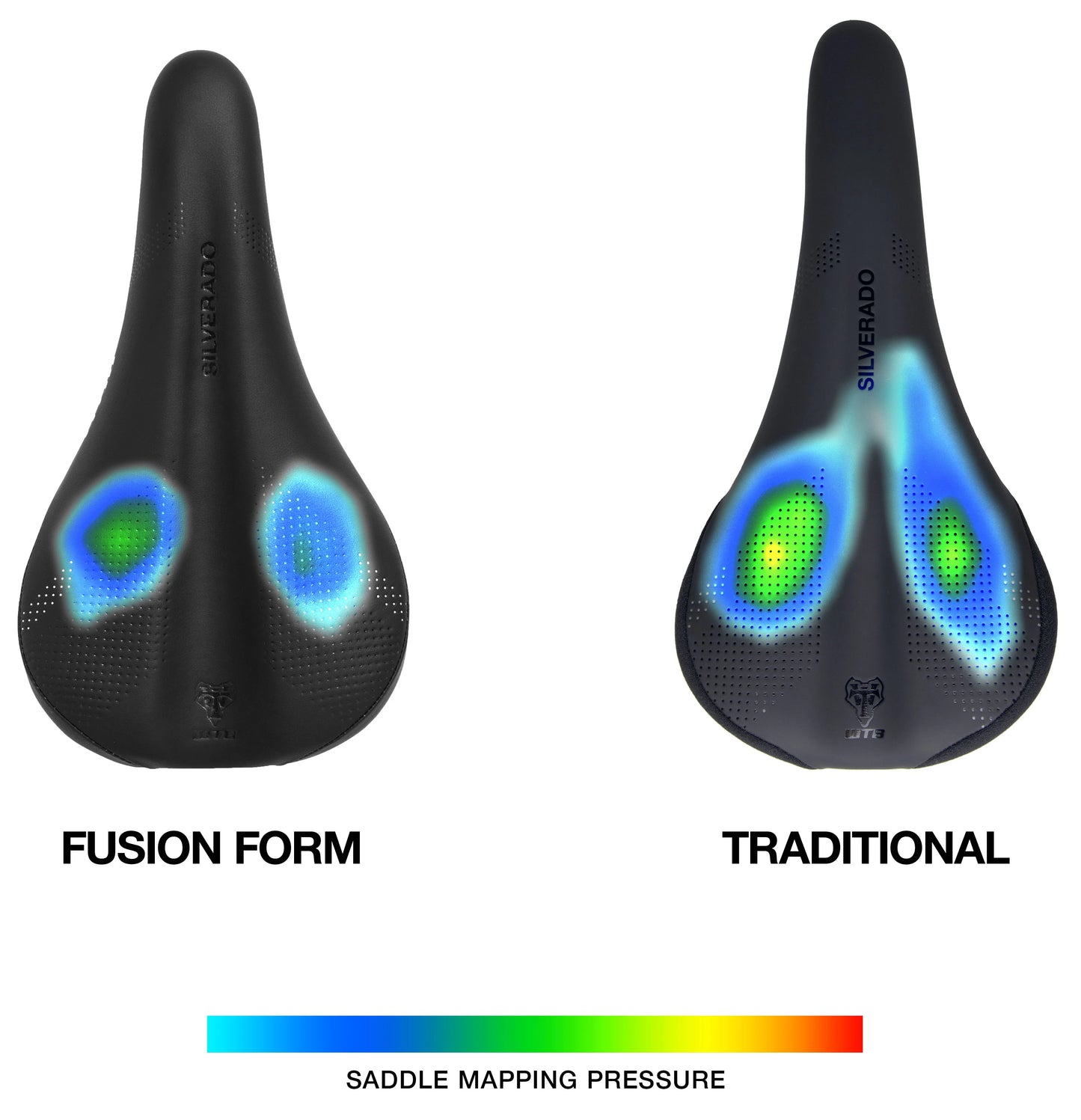 Selle WTB SILVERADO 265 FUSION FORM Medium 142mm Rails Titane